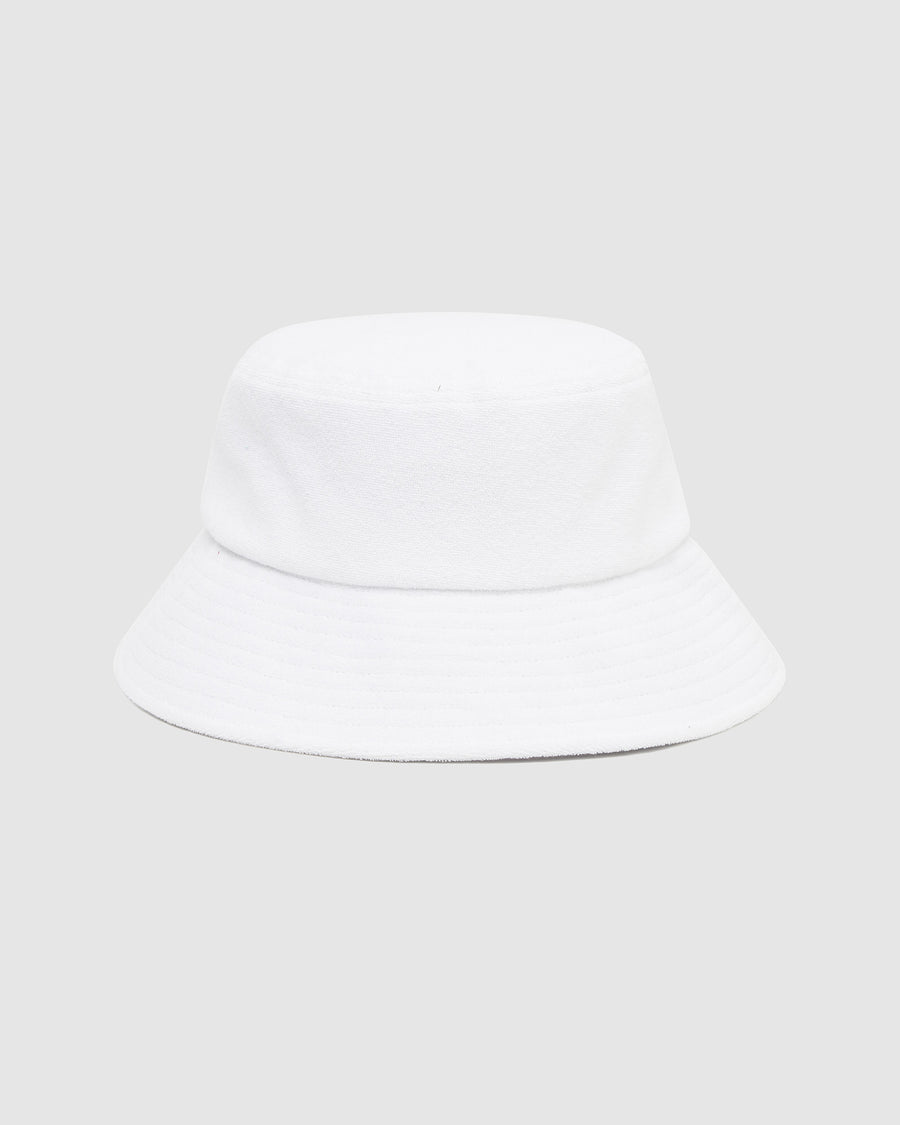Terry Bucket Hat White