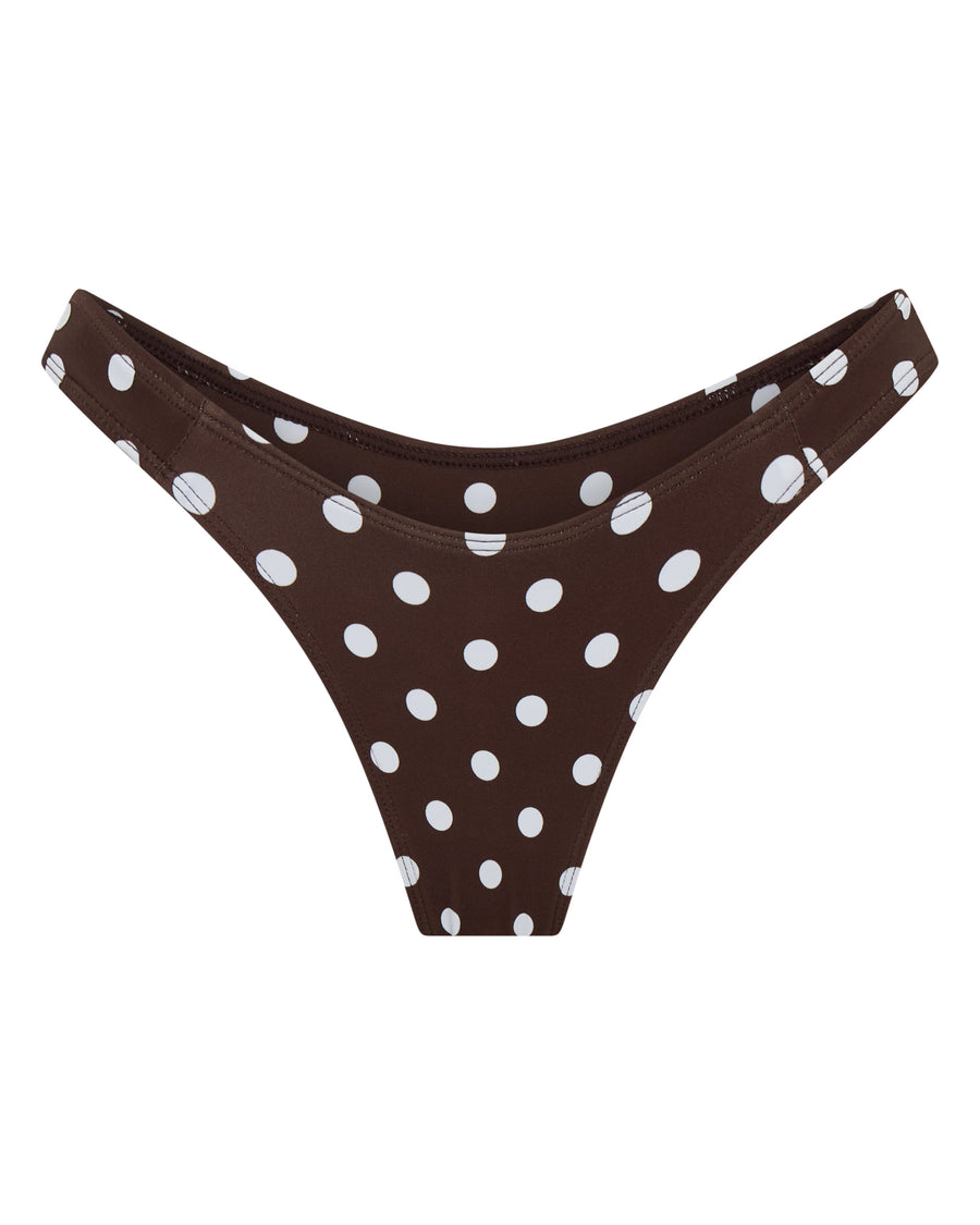 Verona Bottom Chocolate Polka