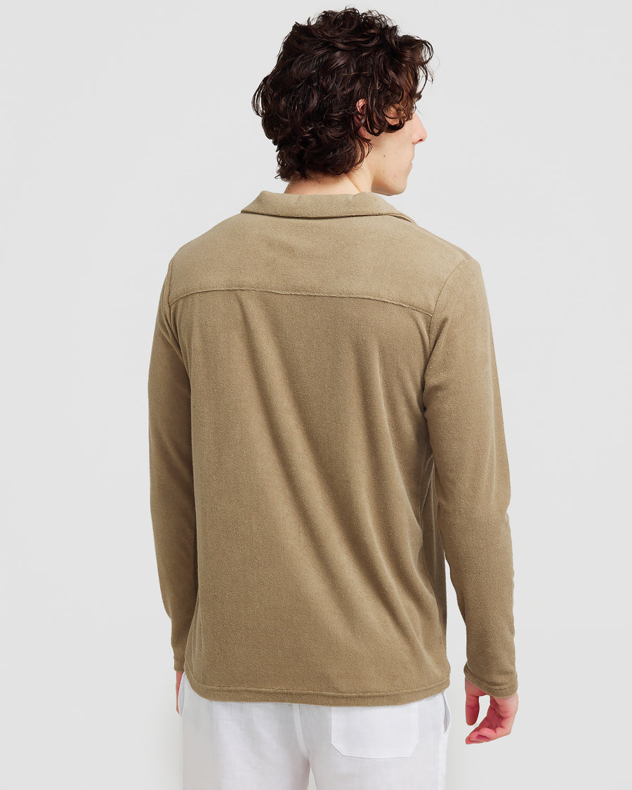 L/S Terry Polo Olive