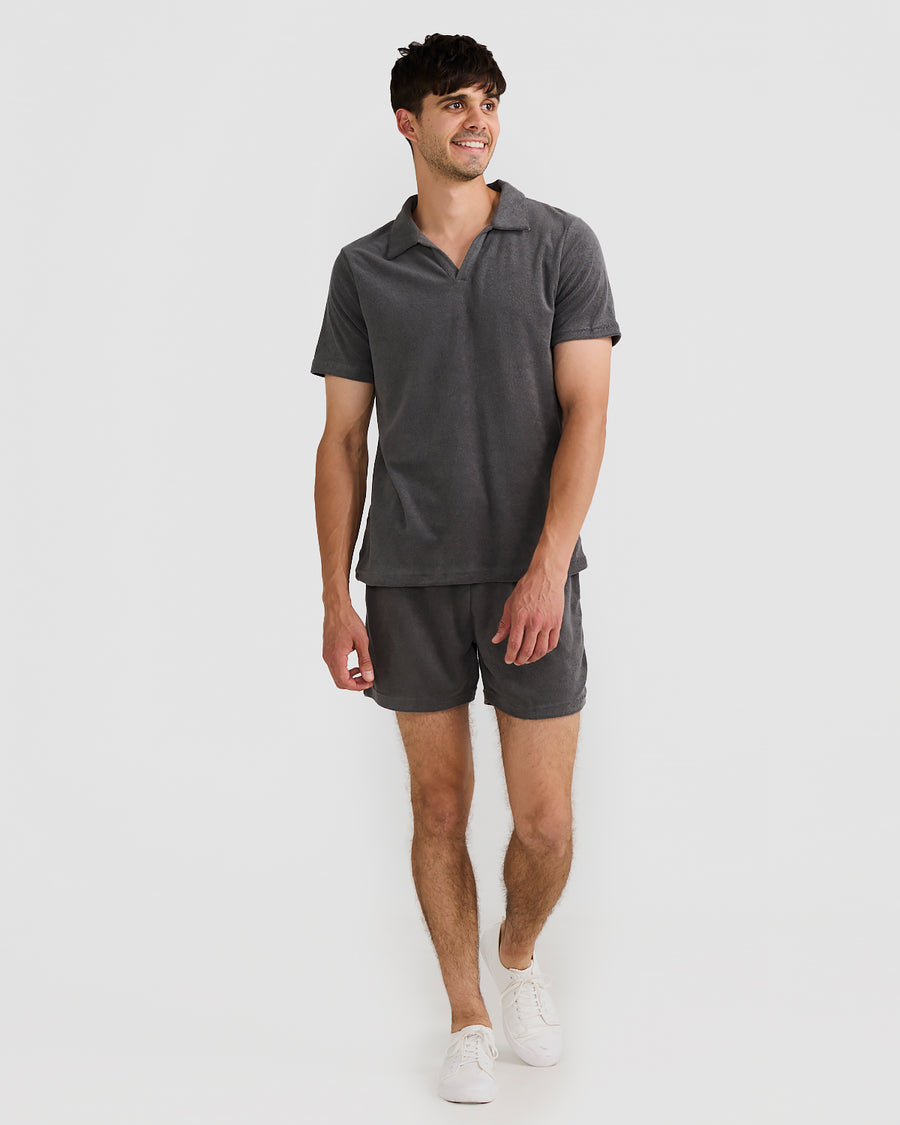 Terry Polo Charcoal