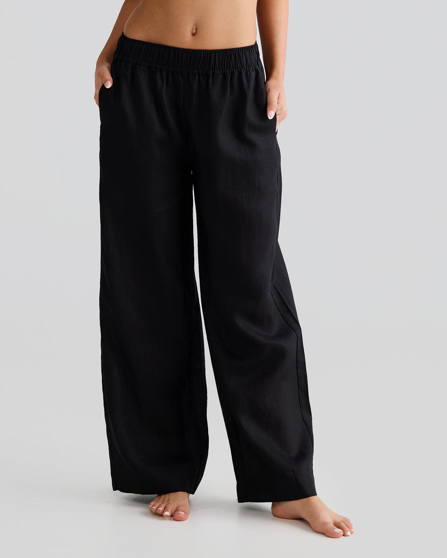 Black Linen Pants