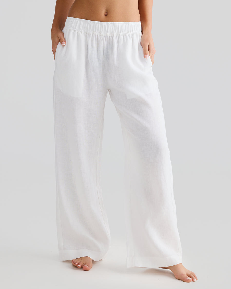 White Linen Pants