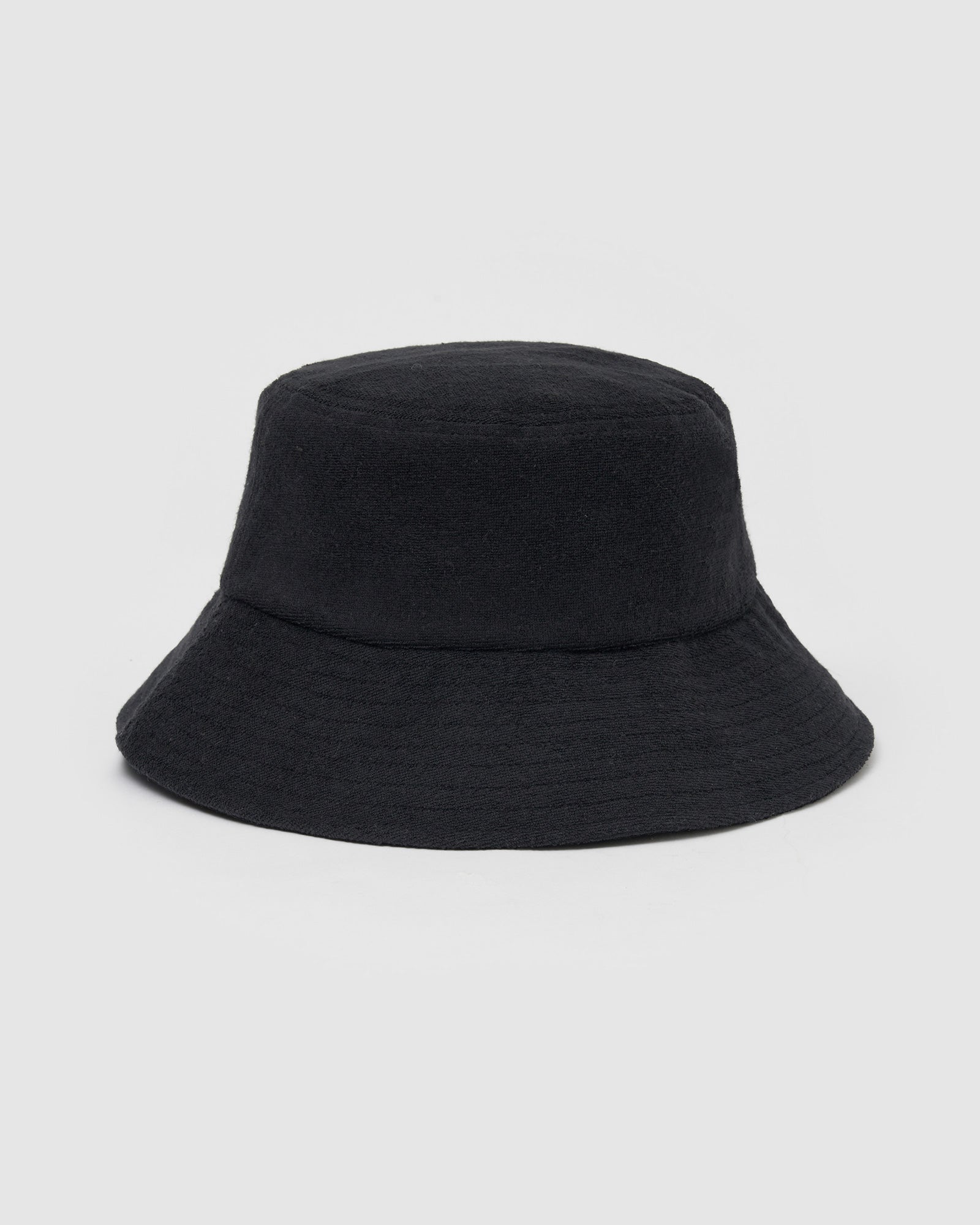 Terry Bucket Hat Black – Vacay Swimwear