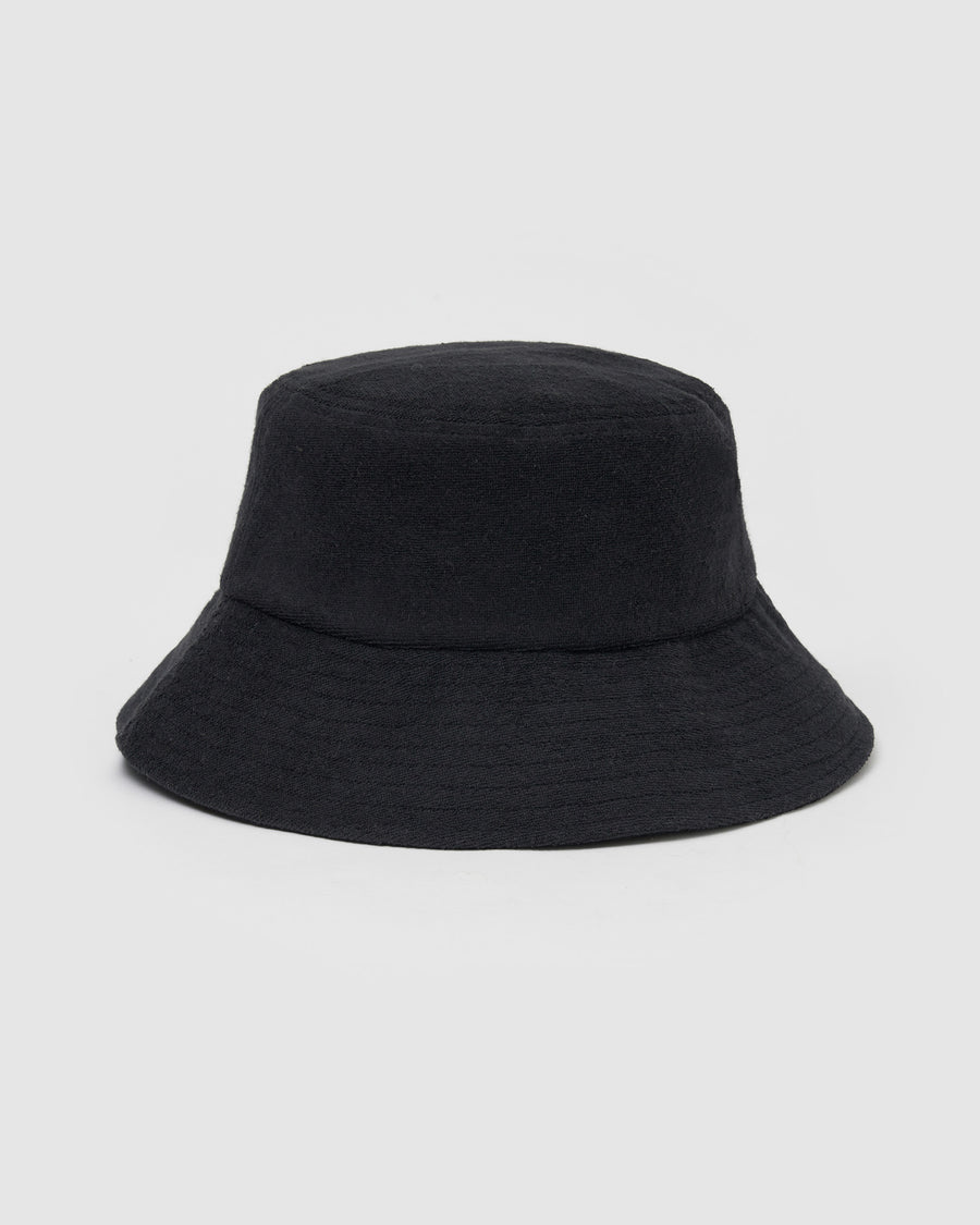 Terry Bucket Hat Black