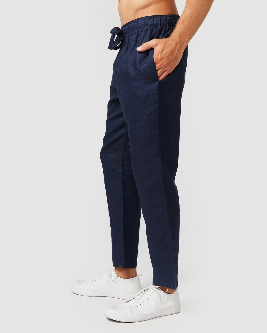 Linen Pants Navy